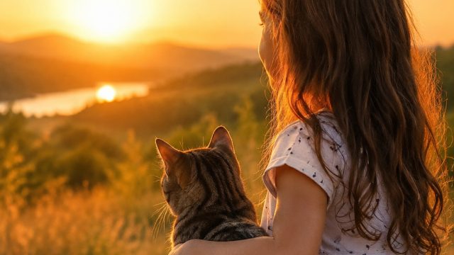 Enjoying Summer Sunsets with Your Feline Companions